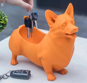 French Bulldog Resin Key Holder - Decorative Sundries Organizer-Home Decor-French Bulldog, Home Decor, Statue-White-9