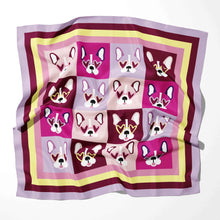 Load image into Gallery viewer, French Bulldog Scarf - Pop-Art Frenchies Silk Scarf-14-70CM 70CM-China Mainland-5