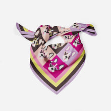 Load image into Gallery viewer, French Bulldog Scarf - Pop-Art Frenchies Silk Scarf-3
