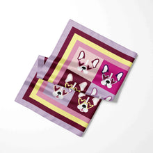 Load image into Gallery viewer, French Bulldog Scarf - Pop-Art Frenchies Silk Scarf-4