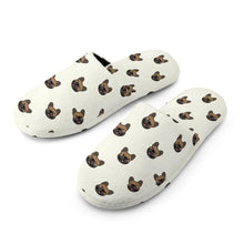 Load image into Gallery viewer, French Bulldog Slippers for Women - Chocolate French Bulldog Charm - Flannel-Accessories,Dog Mom Gifts,French Bulldog,Slippers-7