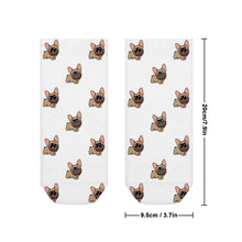 Load image into Gallery viewer, French Bulldog Socks - Ankle Length - Cutest Fawn French Bulldog Love-Accessories-Accessories,Dog Dad Gifts,French Bulldog,Socks-4