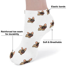 Load image into Gallery viewer, French Bulldog Socks - Ankle Length - Cutest Fawn French Bulldog Love-Accessories-Accessories,Dog Dad Gifts,French Bulldog,Socks-5