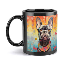 Load image into Gallery viewer, French Bulldog with Butterflies and Flowers Coffee Mug-4