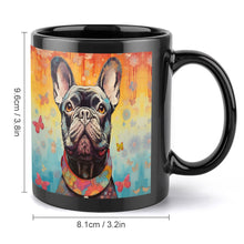 Load image into Gallery viewer, French Bulldog with Butterflies and Flowers Coffee Mug-3