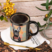 Load image into Gallery viewer, French Bulldog with Colorful Collar Coffee Mug-4