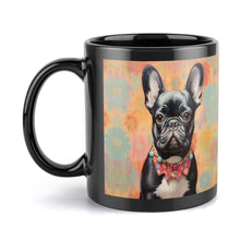 Load image into Gallery viewer, French Bulldog with Colorful Collar Coffee Mug-5