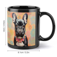 Load image into Gallery viewer, French Bulldog with Colorful Collar Coffee Mug-2
