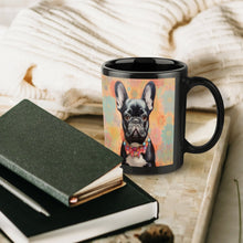Load image into Gallery viewer, French Bulldog with Colorful Collar Coffee Mug-6