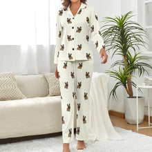 Load image into Gallery viewer, French Chocolate Bulldog Charm Pajamas Set for Women-5