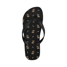 Load image into Gallery viewer, Chocolate French Bulldog Charm Unisex Slippers - 9 Colors-Footwear-Accessories,Dog Dad Gifts,Dog Mom Gifts,French Bulldog,Slippers-Black1-S-24