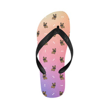 Load image into Gallery viewer, Chocolate French Bulldog Charm Unisex Slippers - 9 Colors-Footwear-Accessories,Dog Dad Gifts,Dog Mom Gifts,French Bulldog,Slippers-CornflowerBlue12-S-14