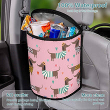 Load image into Gallery viewer, French Dachshunds in Love Multipurpose Car Storage Bag - 4 Colors-Car Accessories-Bags, Car Accessories, Dachshund-8