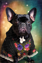 Load image into Gallery viewer, French Elegance Black French Bulldog Wall Art Poster-Art-Dog Art, French Bulldog, Home Decor, Poster-1