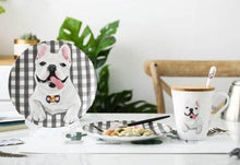 Load image into Gallery viewer, Frenchie Love 8&quot; Bone China Decorative Dinner PlateHome Decor