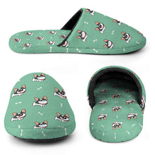 Load image into Gallery viewer, Frenchie Slippers for Women - Cutest Pied Frenchies - Flannel-Slippers-16