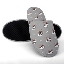 Load image into Gallery viewer, Frenchie Slippers for Women - Cutest Pied Frenchies - Flannel-Slippers-28