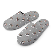 Load image into Gallery viewer, Frenchie Slippers for Women - Cutest Pied Frenchies - Flannel-Slippers-29