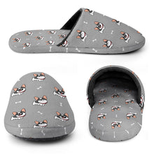 Load image into Gallery viewer, Frenchie Slippers for Women - Cutest Pied Frenchies - Flannel-Slippers-30