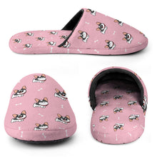 Load image into Gallery viewer, Frenchie Slippers for Women - Cutest Pied Frenchies - Flannel-Slippers-9