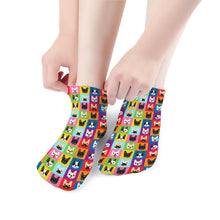 Load image into Gallery viewer, Frenchie Socks - Ankle Length - Colorful Frenchie Love-Accessories-Accessories,Dog Dad Gifts,French Bulldog,Socks-2