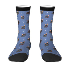 Load image into Gallery viewer, Frenchie Socks - Happy Happy Black Frenchie-Accessories-Accessories,Dog Dad Gifts,French Bulldog,Socks-4
