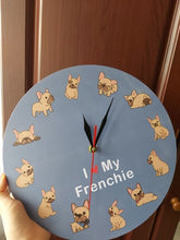 Load image into Gallery viewer, I Love My Fawn Frenchie Wall Clock-Home Decor-Dogs, French Bulldog, Home Decor, Wall Clock-5