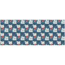 Load image into Gallery viewer, Frosty Whiskers Westie Christmas Gift Wrapping Paper - 2 Rolls-Christmas Ornament-Christmas,West Highland Terrier,Wrapping Paper-Black17-ONE SIZE-1