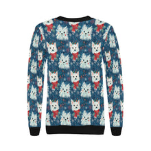 Load image into Gallery viewer, Frosty Whiskers Westie Christmas Sweatshirt for Women-Apparel-Apparel, Christmas, Dog Mom Gifts, Sweatshirt, West Highland Terrier-4