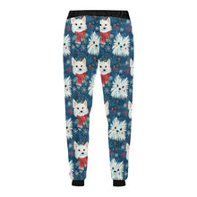 Load image into Gallery viewer, Frosty Whiskers Westie Christmas Unisex Sweatpants-Apparel-Apparel, Christmas, Dog Dad Gifts, Dog Mom Gifts, Pajamas, West Highland Terrier-5