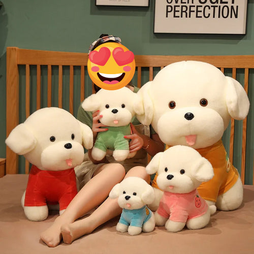 Large bichon 2025 frise stuffed animal