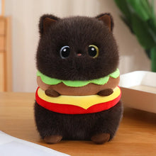 Load image into Gallery viewer, Funny Brown Cat Plush Toy - Whimsical Burger Delight-Stuffed Animals-Cats,Stuffed Animal-1