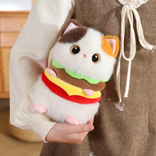Load image into Gallery viewer, Funny Siamese Cat Plush Toy - Whimsical Burger Delight-16