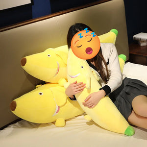 Funny Yellow Banana Dachshund Plush Toys and Pillows (Large to Giant Size)-Stuffed Animals-Dachshund, Home Decor, Stuffed Animal-6