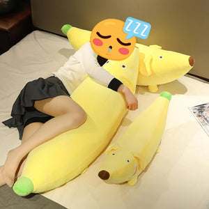 Funny Yellow Banana Dachshund Plush Toys and Pillows (Large to Giant Size)-Stuffed Animals-Dachshund, Home Decor, Stuffed Animal-11
