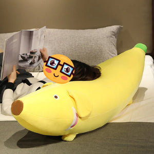 Funny Yellow Banana Dachshund Plush Toys and Pillows (Large to Giant Size)-Stuffed Animals-Dachshund, Home Decor, Stuffed Animal-8