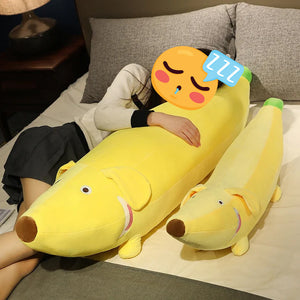 Funny Yellow Banana Dachshund Plush Toys and Pillows (Large to Giant Size)-Stuffed Animals-Dachshund, Home Decor, Stuffed Animal-10