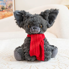 Load image into Gallery viewer, Furry Black Devon Rex Plush Toys - Small Size - Pick Your Accessory-hong wei jin-13cm-31