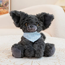 Load image into Gallery viewer, Furry Black Devon Rex Plush Toys - Small Size - Pick Your Accessory-lan wei dou-13cm-28