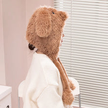 Load image into Gallery viewer, Furry Golden Retriever Love Plush Ear Flap Winter Hat-14