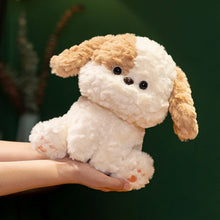 Load image into Gallery viewer, Furry Small Sitting Red White Cocker Spaniel Stuffed Animal Plush Toy-WHITE-22cm-1