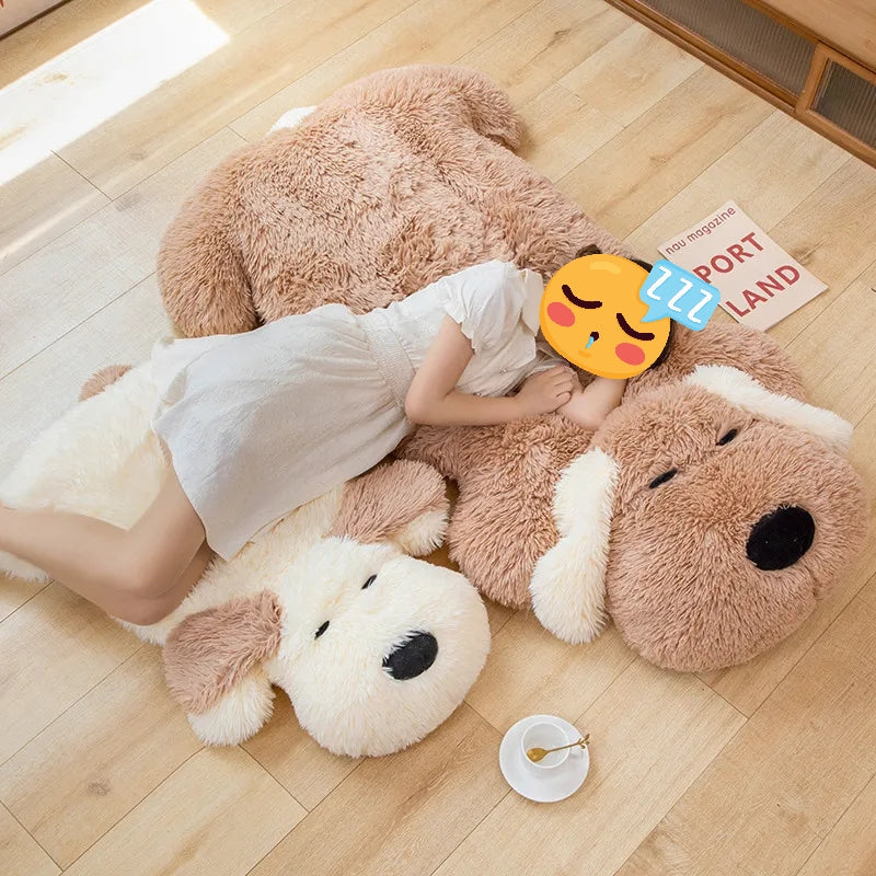 Fuzzy Basset Hound Stuffed Plush Pillows Large and Giant Size
