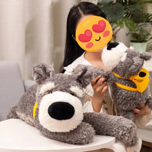 Load image into Gallery viewer, Fuzzy Belly Flop Schnauzer Love Stuffed Animal Plush Toys-Stuffed Animals-Schnauzer, Stuffed Animal-1