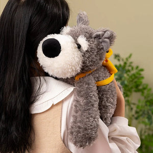 Fuzzy Belly Flop Schnauzer Love Stuffed Animal Plush Toys-Stuffed Animals-Schnauzer, Stuffed Animal-6