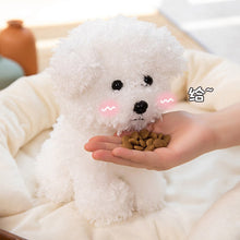 Load image into Gallery viewer, Fuzzy Bichon Frise Puppy Love Stuffed Animal Plush Toy-Stuffed Animals-Bichon Frise, Home Decor, Stuffed Animal-5