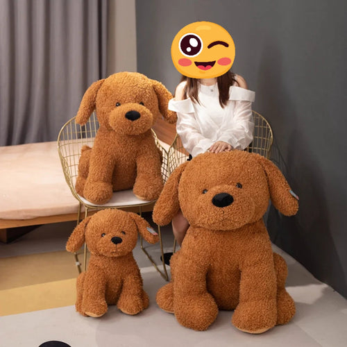 Fuzzy Chocolate Labrador Love Stuffed Animal Plush Toys-14