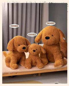 Fuzzy Chocolate Labrador Love Stuffed Animal Plush Toys-4