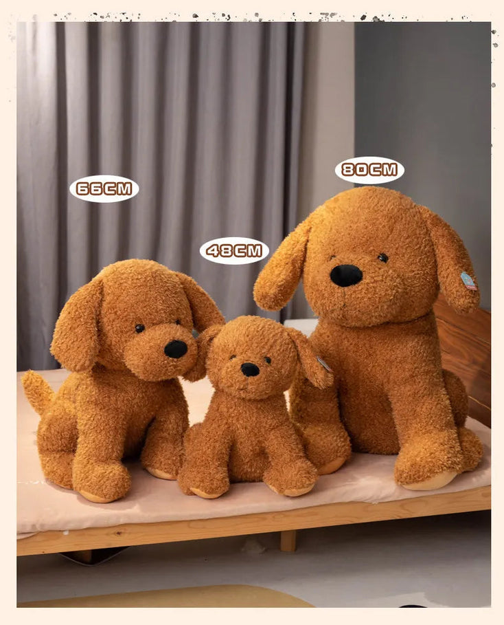 Fuzzy Chocolate Labrador Love Stuffed Animal Plush Toys-4