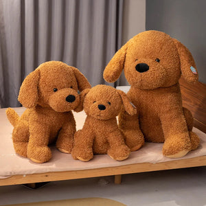 Fuzzy Chocolate Labrador Love Stuffed Animal Plush Toys-8