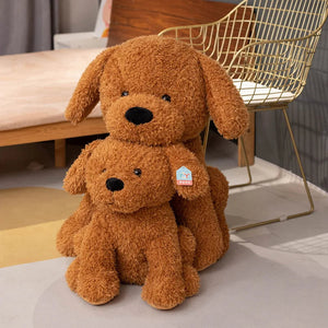 Fuzzy Chocolate Labrador Love Stuffed Animal Plush Toys-1